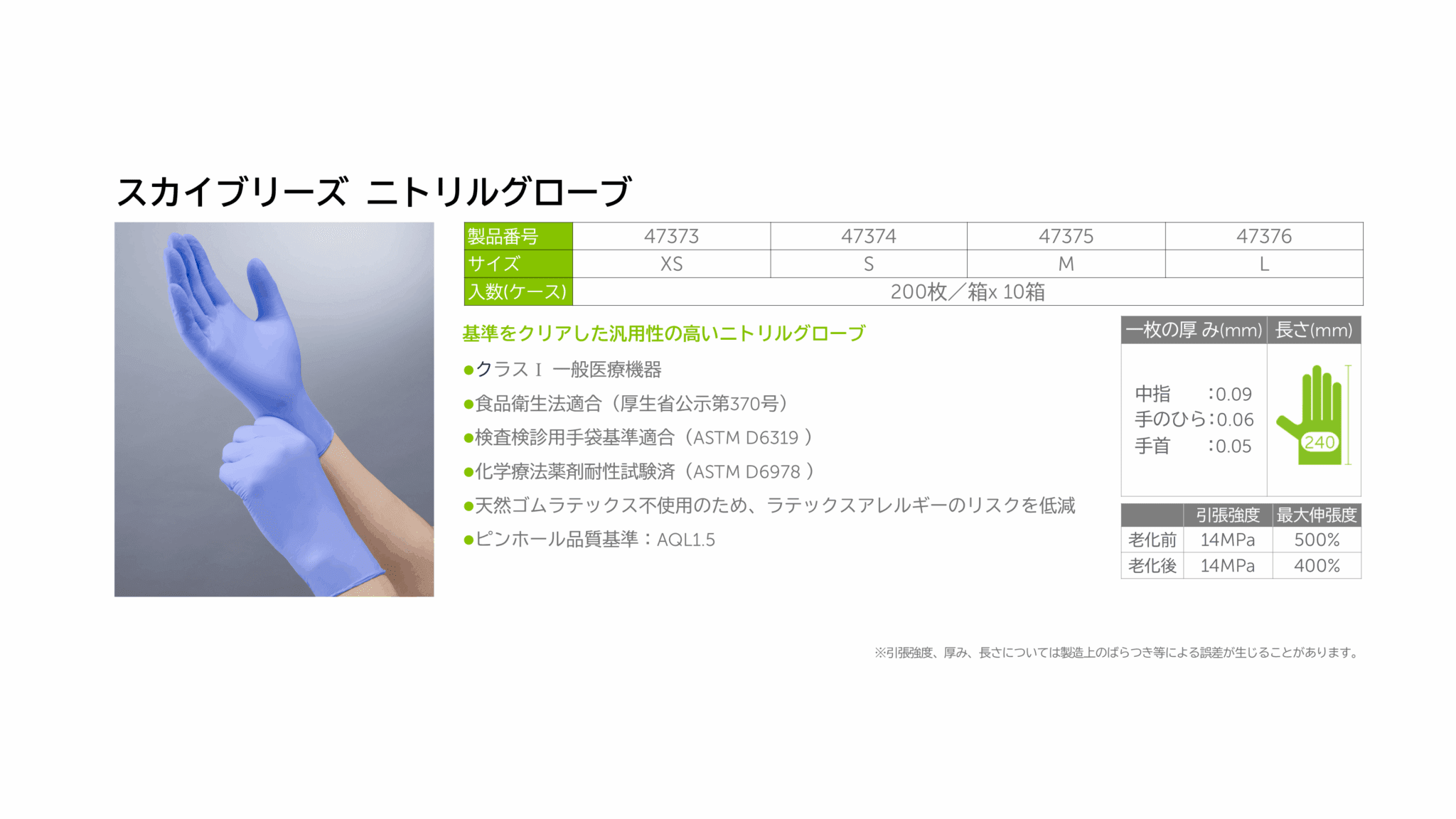 検査検診用グローブ | HALYARD
